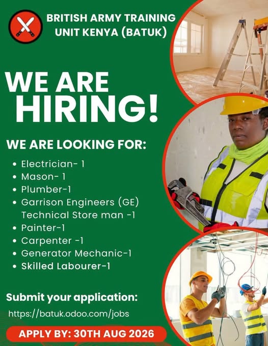 8 BATUK Jobs Kenya Open for Applications